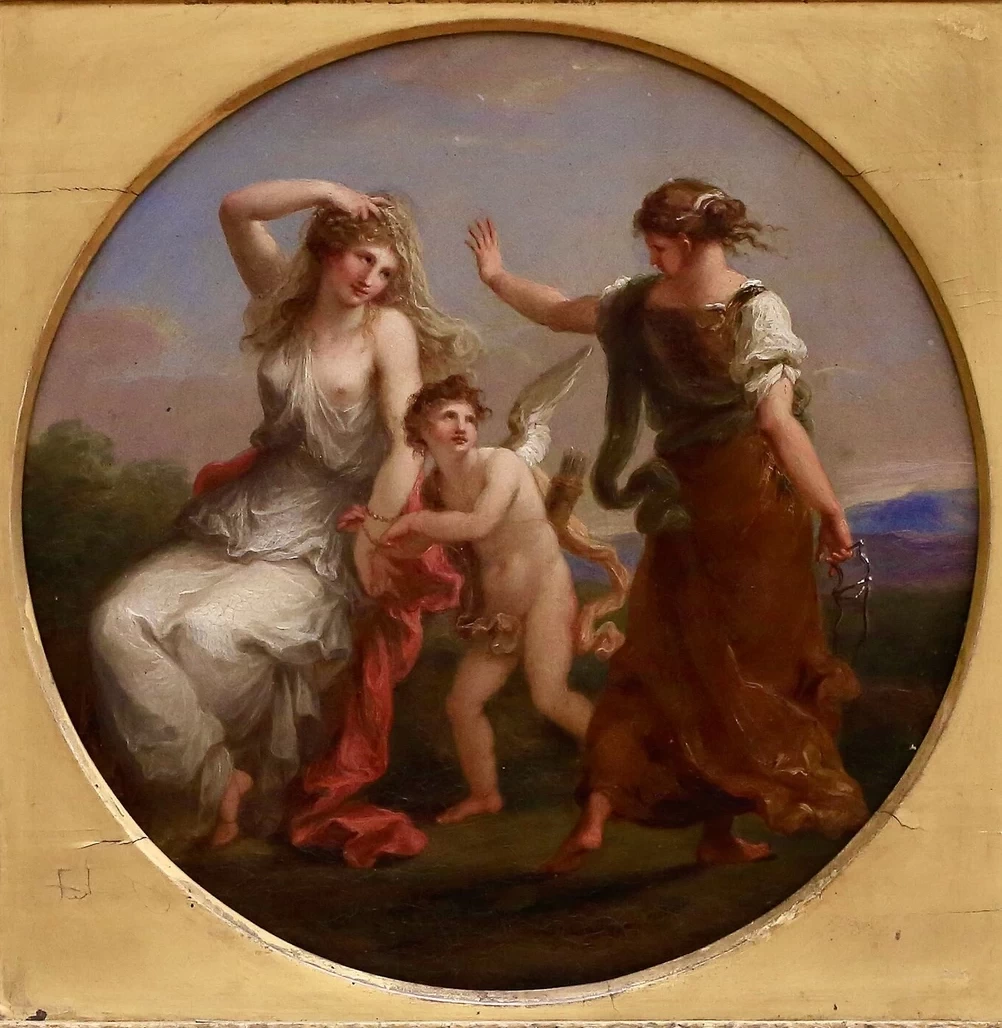 Angelika Kauffmann - La bellezza legata dall'amore e abbandonata dalla saggezza, Bündner Kunstmuseum